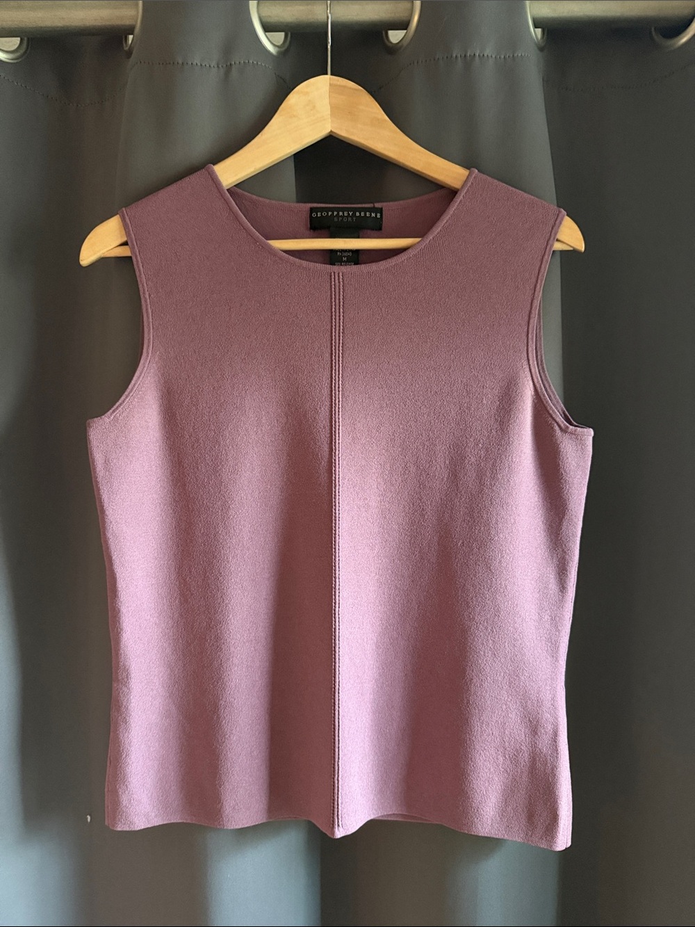 Geoffrey Beene Dusty Mauve Sleeveless Knit Shell